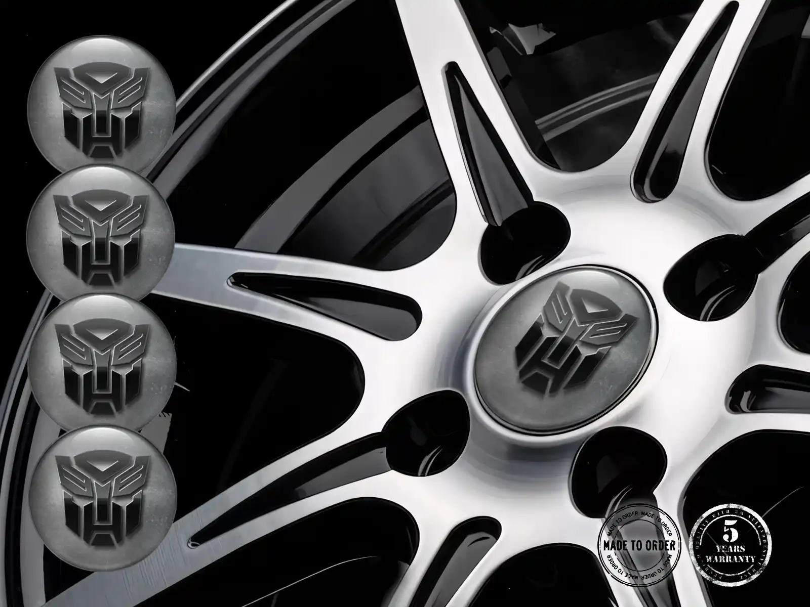 Wheel Emblems Custom Limited Drift Dome Style